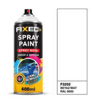 SGS FİXED F-3202 Sprey Boya Akrilik - Beyaz/mat (RAL9000) 320 gr 400 ml