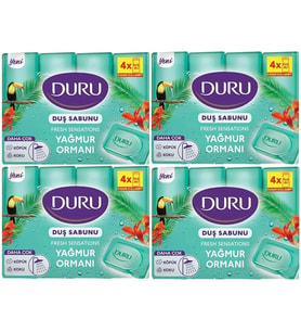 Duru FRESH DUŞ SABUNU 4'LÜ YAĞMUR ORMANI 150 GR - (4 ADET)