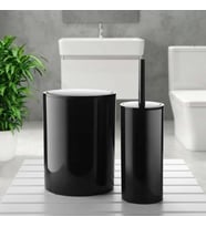 FLORES 2Lİ BANYO SETİ SİYAH-100490