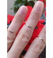 6'lı Set Rose, Gold ve Gümüş Renk Eklem Yüzüğü