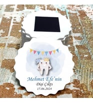 Magnet Hediyelik - Erkek Bebek Diş Buğdayı Hatırası Magnet