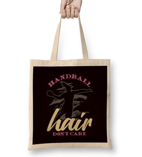 Handball Hair Dont´s Care Handballer Ball Sports Team Coach Bez Çanta Uzun Saplı
