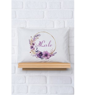 Pia Baby Premium %100 Pamuk İsme Özel Kız Bebek Yastık Kılıfı 35*45 cm 5069-12