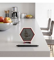 İlahi Hat Sanatlı Sübhanallah Yazılı Masaüstü Dekoratif Obje Yaşam Alanlarınıza Estetik ve Zarafet Katan Parça 10x10 cm