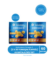 Omega 3 İkili Paket 30 Softjel  EPA & DHA İçeren Balık Yağı 60 Softjel