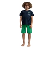 Rolypoly Erkek Çocuk %100 Pamuk Pijama Takımı RP3577-2 Lacivert