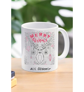 merry christmas özel tasarım kupa bardak