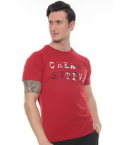 Creatıve Penye Baskılı T-shirt (Kırmızı)