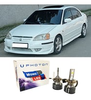 Honda Civic Vtec 1 ES7 Led Xenon Sis Far Ampulü H11 Mono Yeni Seri Beyaz 2001-2004