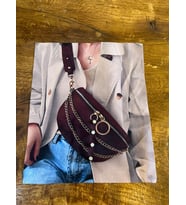 ZİRKON TAŞ ÇANTALI KIZ ARMA DİKİŞ APLİKE 23X19 CM