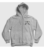 Presmono Unisex Gri Killua And Gon Anime Hunter X Hunter Fermuarlı Kapüşonlu Sweatshirt 238537tt (Gri)