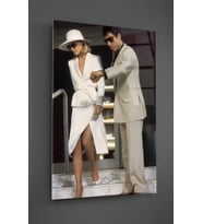 Tony Montana ve Elvira Hancock Cam Tablo