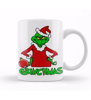 Yılbaşı Yeni Yıl Konseptli Christmas Grinchmas Become Santa Kupa Bardak Porselen