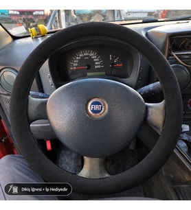 Fiat Albea Direksiyon Kılıfı Alcantara Süet Monza Black Serisi Siyah 2002-2012