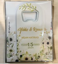 10 Adet Söz, Nişan, Nikah, Düğün Hediyesi Açacak Magnet Kart ve Ambalajlı Tek Tek (uznmg11)