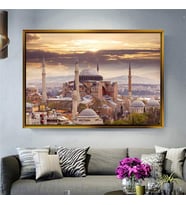 Altın Çerçeveli dekoratif tablo a1672 (Gold)