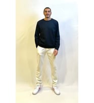 Erkek Bisiklet Yaka Rahat Kalıp 3 iplik Kalın Sweatshirt SPR24SW-36 (Siyah)