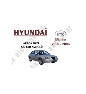 Hyundai Elantra 2000-2006 Araca Özel Sis Far Ampulü h3