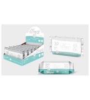 Sleepy Hasta Vücut Temizleme Islak Mendil Havlu 50 Yaprak XL 12 Li Set (2Pk*6)