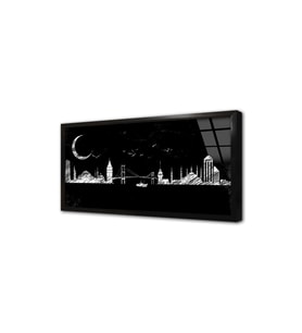 İstanbul Çerçeveli Cam Tablo
