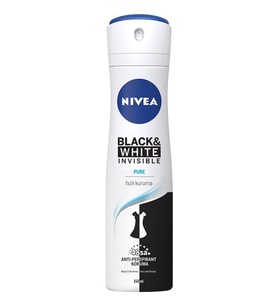 Nivea İnvisible Black&Whıte Pure Sprey Deodorant 150Ml Kadın