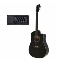 Almira F650N-BKC Siyah Elektro Akustik Gitar