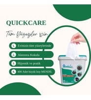 Islak Kova Mendil 400 Adet Ekonomik - Hijyenik, Aloevera Kokulu (Beyaz)