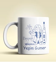 Kişiye Özel Yılın En Başarılı Hemşiresi (Bayan) Temalı Beyaz Kupa