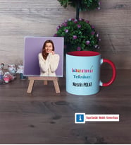 Laboratuvar Teknikeri Fotoğraflı Dekoratif Taş, Kupa Bardak Beyaz Hediye (Model 2)