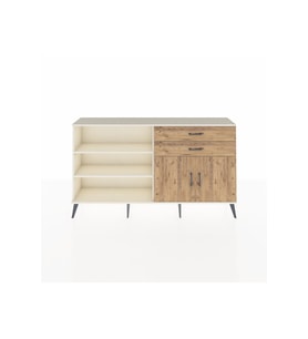 Arges Konsol 3 Raflı 2 Çekmeceli 2 Kapaklı 176x30x99 Aytaşı-Çam
