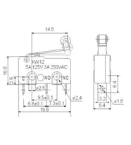 IC-168 Micro Switch Makaralı 5A 250V AC