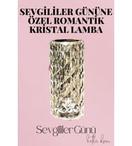 Sevgililer Gününe Özel Romantik Kristal Gece Lambası Sevgiliye Hediye - Lisinya