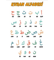 Arapça Alfabe ve Sayılar Posterleri (A3 Boyutlarında)