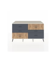 Kronos Konsol 2 Raflı 4 Çekmeceli 4 Kapaklı 176x59x99 Aytaşı-Çam/Antrasit