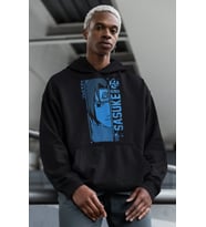 Sasuke Uchiha Baskılı Unisex Oversize Naruto Anime Hoodie