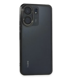 Newface Xiaomi Redmi 13C Kılıf Razer Lensli Silikon - Siyah