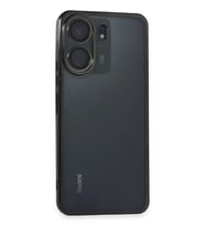 Newface Xiaomi Redmi 13C Kılıf Razer Lensli Silikon - Siyah