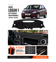 DACİA LOGAN 1 (2004-2008) Uyumlu Torpido Örtüsü Torpido Kılıfı - Siyah