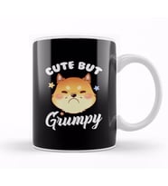 Cat Cute But Grumpy Cute Kitty Is Cute But Grumpy Kitten Upset Pouting Kupa Bardak Porselen