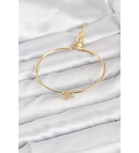 Yıldız Model Gold Renk Kadın Bileklik - TJ-BB8236