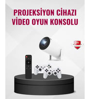 Kablosuz Mini Projeksiyon Oyun Film İçin Taşınabilir Ev Sineması