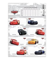Keskin Color Cars Okul Etiketi 3 set
