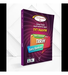 11.Sınıf TYT Hazırlık Ders Anlatan Tarih Soru Bankası Yeni Maarif Karekök Yayınları