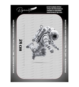 Space Uzay Astronot Astronaut Iron Press Tekstil Ütü İle Yapışan Transfer Baskı Kağıdı DTF BASKI