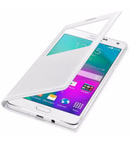 Galaxy A7 2015 ile Uyumlu Kılıf S View Cover EF-CA700BWE Beyaz