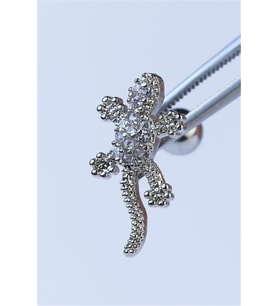Kertenkele Silver Piercing