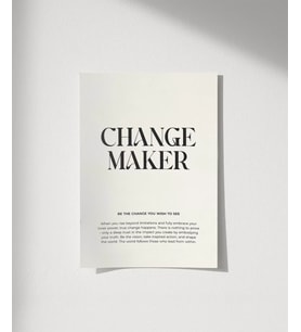 Çerçevesiz Poster Gücünle Yön Ver (Çok Renkli)