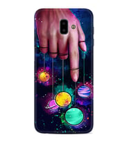 Samsung J6 Plus J7 Prime J7 Pro M20 Kılıf Desenli Silikon Finger planet 1740