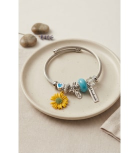 Sarı Papatya Charmlı Bileklik TJ-BB8820