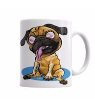 Pug Love Kupa Bardak Porselen